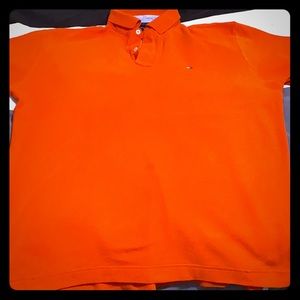 Orange Tommy Hilfiger shirt